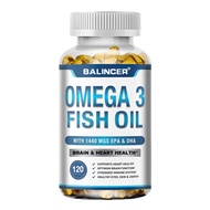OMEGA3 fish oil supplement helps control blood pressure and cholesterol levels improves overall health and mood and promotes brain health
