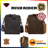 RUSH RIDER ORIGINAL COW LEATHER SLING BAG CROSSBODY BEG LELAKI KULIT ORIGINAL LEMBU ASLI BEG SILANG 