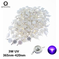 3W UV LED Ultra Violet Color Lamp Chips 365nm 375nm 380nm 385nm 390nm 395nm 400nm 405nm 410nm 420nm 