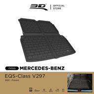 3D Mats ถาดท้ายรถยนต์ MERCEDES-BENZ EQS 450+/500 V297 2022-2025 พรมกันลื่น พรมกันนํ้า พรมรถยนต์
