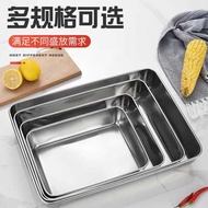 Stainless Steel Multi-Purpose Rectangular Cake Tray （ 25 X 19.5 cm  30 X 23 cm  35 X 28 cm  40 X 31.