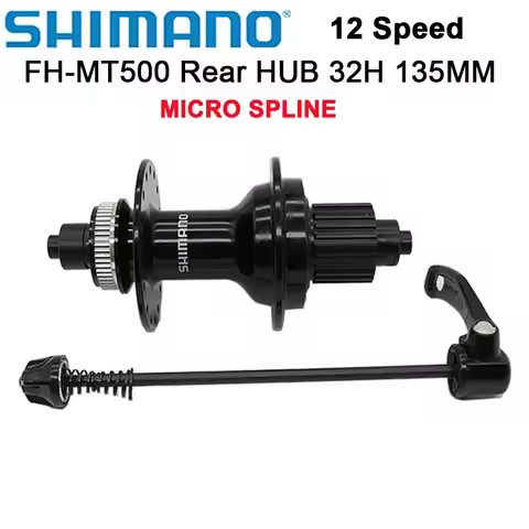 SHIMANO DEORE MT500 MT401 FH HUB Shimano 12v Micro Spline Hub 32H Center Lock 135mm Hub MTB Bike 12 