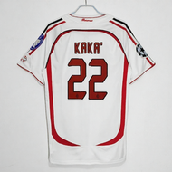 ชุดฟุตบอล AC Milan ฤดูกาล 2006-2007 ชุดแข่งบ้านและเยือน ชุดฟุตบอลย้อนยุค ชุดยูฟ่า 22 ชุดแขนยาว ชุดคา