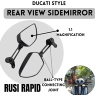 Motorcycle Side Mirror for RUSI RAPID| Ducati Style Rear Side Mirror