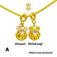 Sincere Store Emas 916 3L Loket Mickei Bell | Emas 916