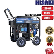 HISAKI LPW252-192FE Single Phase Silent Diesel Welding Generator 2000Watt 498CC
