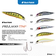 PELLAGO 77SP Minnow Suspend Lure Black Rabbit BlackRabbit Killer Suspending/