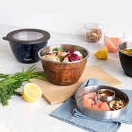 American Swell Vegetable Salad Bowl Stainless Steel Round Cooking Bowl Household Mixed Vegetable Lun
