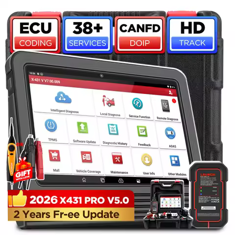 2026 LAUNCH X431 Pro V5.0 Elite Bi-directional Car Diagnostic Tool,OEM Full System, 37+ Services,Onl