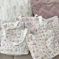 Mocorie - Qinzeiroa Coquette Mini Bag / Coquette Ribbon Lunch Bag Small Multipurpose Storage Bag / L