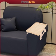 [PETSOLA] Rectangle , Couch Arm Tray Table Armrest Table Sofa Arm Table Platter for Fruit Snacks Pho