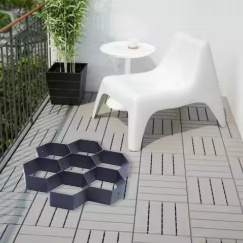 AB46-2X DIY Patio Walk Maker Stepping Stone Concrete Paver Mold Reusable Path Maker Mold Garden Pavi