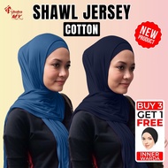 [🔥READY STOCK 🔥] Shawl Cotton Jersey || Jersey Shawl  High Quality || (Beli 3 Get 1Free Iner warda)