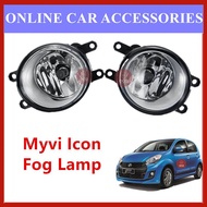 Perodua Myvi Icon OEM Car Fog Light/Fog Lamp (White Glass Surface) 2Pcs