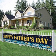 Happy Father’s Day Large Banner, Father’s Day Lawn Sign Porch Sign, Father’s Day Party Decorations, 