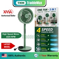 [NEW DESIGN] XMA Fan 4 Speed Motor 3 in 1 Height Adjustment - Table/Living/Stand Air Circulation Fan