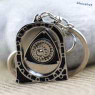 BLUEVELVET Spinning Rotor Keychain, Zinc Alloy Mechanical Automotive Engine Rotary Keyring, High Pla