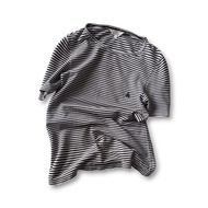 BROOKS BROTHERS/Woman Short sleeve Tee Shirt with striped black& white
