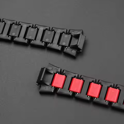 GWB5600 Light Plastic Steel watch Strap For Casio g-shock 3461 GW-B5600 GW-B5600HR/BC/AR Black Red g