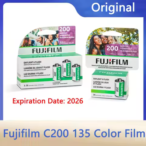1/2/3/5 Roll Fujifilm C200 135 Color Film Negative 35mm Film 36 Exposure For Kodak 135 Film Camera M