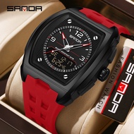Exam-Ready SANDA Watch - 3 Time Zones, Split Timer, Luminous & Date Function
