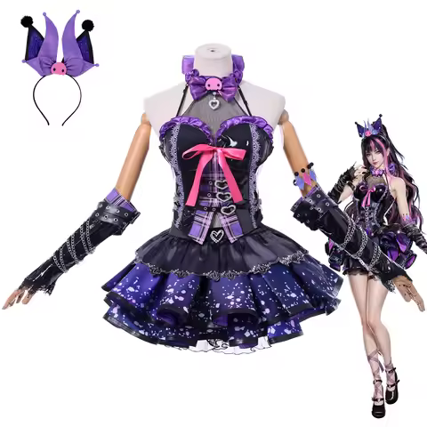 Naraka Bladepoint Yulongling Kuromi Collab Halloween Game Cosplay Costume Full Set Character Rolepla