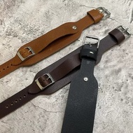 Timeless Watchband 軍風牛皮真皮男士錶帶 16/18/20/22MM