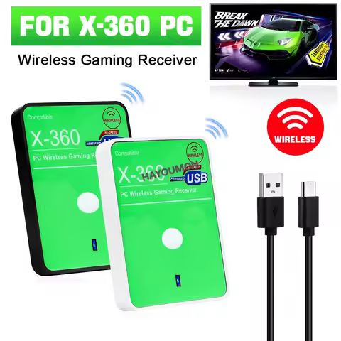 2026 New USB Receiver Adapter For Xbox 360 Wireless Gamepad Transmitter For PC Win7/8/10 Xbox360 Con