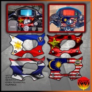 Raider 150 FI Ignition Acrylic Cover PRINTING ZONE B2