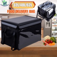 Food Delivery Bag Motorcycle Waterproof Thermal Insulated Box 32L/48L/62L Beg Penghantaran Makanan
