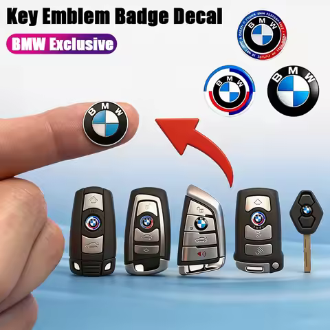 11/14mm 3D Aluminum Logo Replacement Sticker Car Key Emblem Badge Decal For BMW E90 G80 M3 G30 M5 F8