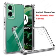 Transparent Shockproof Case For Motorola Moto G35 G05 G85 Clear Soft Phone Cover Moto G75 G86 G56 G5