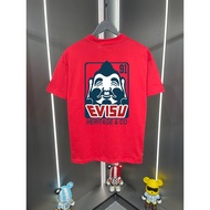 T-shirt Evisu/ Baju Evisu Uniseks T-shirt bercorak lengan pendek T-shirt longgar T-shirt perniagaan 