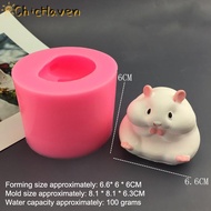ChicHaven Dễ thương hamster nến Khuôn nướng bánh trang trí công cụ phụ kiện nhà bếp khuôn bánh mouss
