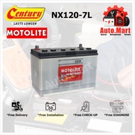 Bateri Kereta / Car Battery - Century - Motolite Heavy Duty - Wet - NX120-7/L