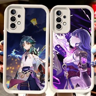 H40 Genshin White Casing for Samsung A04s A36 A14 A05S A56 A35 A34 A24 S25 Ultra A15 A54 A55 A25 A16