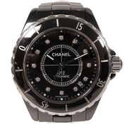 CHANEL J12不鏽鋼/陶瓷自動機芯手錶黑色/銀色