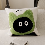 Cartoon Cartoon Cat Cute Sofa Pillowcase Bedside Bed Cushion Sofa Pillow with Core All-Match B & B D