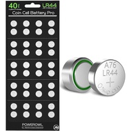 Bateri Sel Butang POWEROWL LR44 Bateri Sel Butang 40 Pek LR44 L1154F AG13 357 303 SR44 A76 Bateri Be