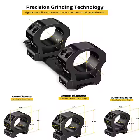 CVLIFE 30mm Precision Aluminum Optics Scope Rings Mount - Compatible with Picatinny Rails and More