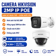 Hikvision IP POE 2MP Camera with Mic, Night Color, 30M Infrared Outdoor and Indoor Camera