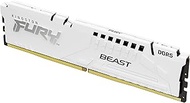 Kingston Fury Beast White 64GB (4x16GB) 6000MT/s CL40 DDR5 XMP DIMM | Overclocking | Plug N Play | I