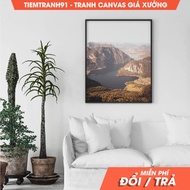 Wall painting, Mountains view wall, Dachstein Krippenstein Austria landscape, Hallstatt sea, nature 