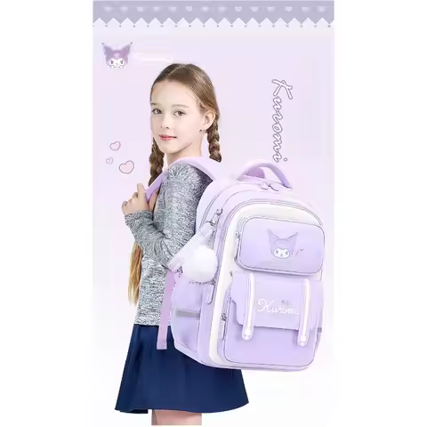 Sanrio Kawaii Kuromi Backpack Japanese Style Cartoon Series Large Capacity Waterproof Backpack Multi