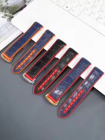 20mm 22mm Orange Rubber Bracelet for Omega Seamaster 300 Planet Ocean 600 Watchband Men Curved End L
