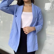 Loona Sogan blazer Casual Outer Women - Queen blazer Linen - blazer Outer Women Korean Material Fine Linen HQ Sogan blazer