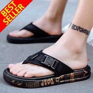 HJU Ready Stock New Men Summer Flip Flop Shoes Sandals Men Slipper Indoor Or Outdoor Beach Flip Flops Men Fashion Trend Non-slip Flat Slippers For Men Shoes 41