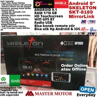 Android SKELETON SKT 8189 9 inch Mirrorlink RAM 1 16 GB GPS Wifi Bluetooth Radio USB Headunit Doubledin Tape Mobil SKT8189 2din Rush Xpander Innova HRV Mobilio Pajero Terios Avanza Xenia