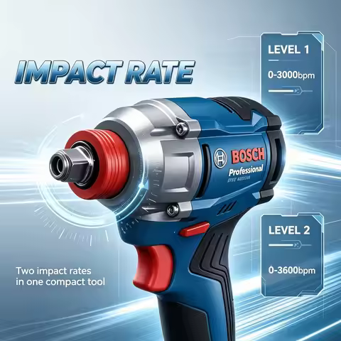 Bosch GDX 18V-285 1/2'' Square Cordless Impact Wrench 18V Impact Tool 1/4" Hex Drive Electric Impact