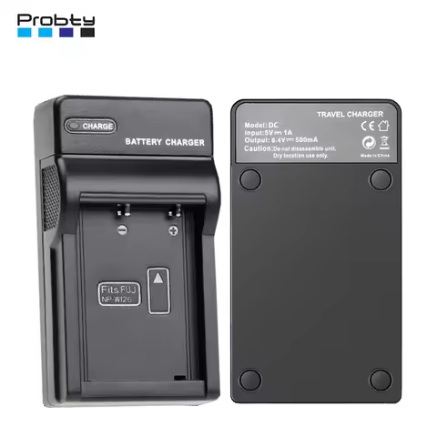 NP-W126 NP-W126S Battery Charger for Fujifilm X100VI X-T50 X-T30 II X-S10 X-PRO3 X-Pro2 X-Pro1 X-T30